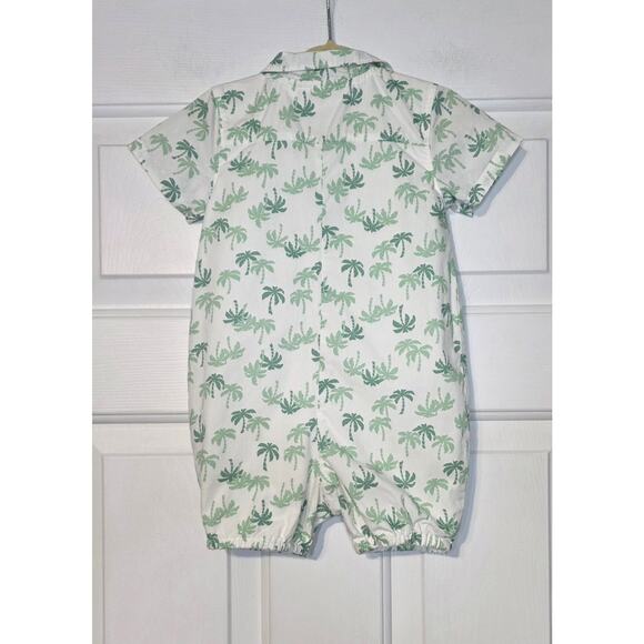 Janie and Jack Palm Tree romper 1-Piece infant boys Outfit 12-18 Month - Picture 3 of 4
